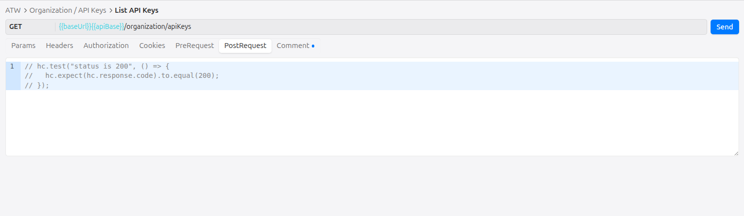 Request scripts