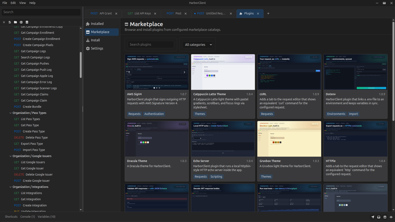 Plugin marketplace