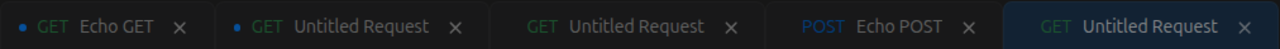 Request tabs